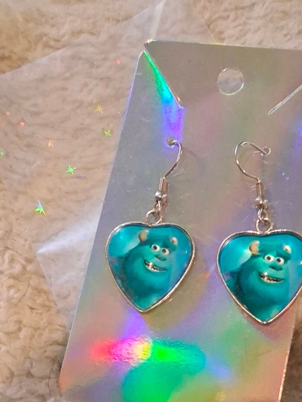$8 Each Or B I ndle 5/$20 Blue Sully Inspired Heart Drop Earrings for Kids
